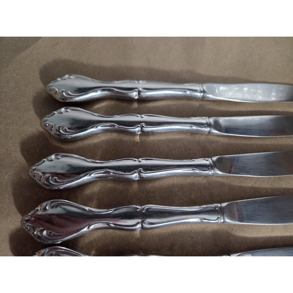 Oneida Community Cantata Stainless Flatware 5pc Knife Lot 9in Silverware - Picture 4 of 5